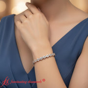 beautiful-marquise-tennis-bracelet-rose-gold-fdbrc8632mq-model